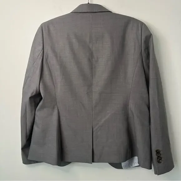 Brooks Brothers Women’s Classic Fit Grey Blazer 10P
